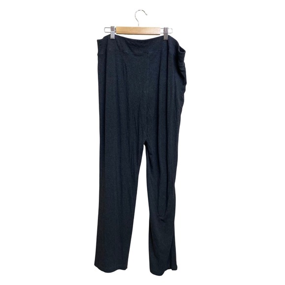 Eileen Fisher Pants - Eileen Fisher Womens Charcoal Grey Jersey Knit Straight Leg‎ Pants Size Large